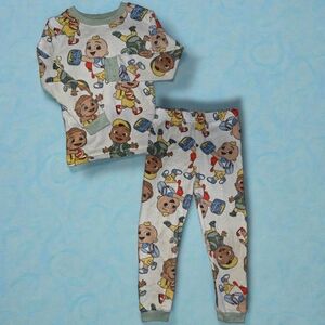 CoComelon Cartoon Character 2-Piece Pajama Set - Multicolor - Size: 3T